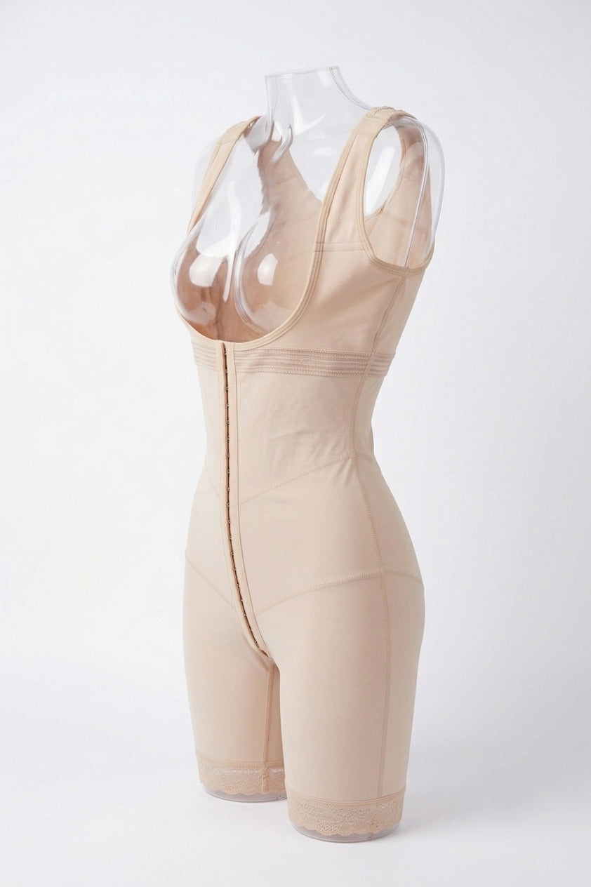 Sleeveless Mid Thigh Post Op Compression Faja