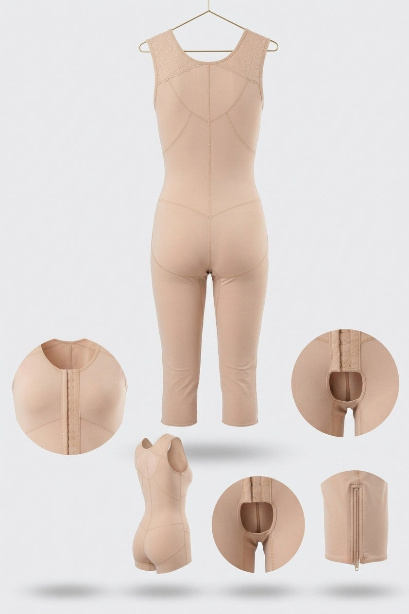 Sleeveless Full Body & Leg Compression Garment