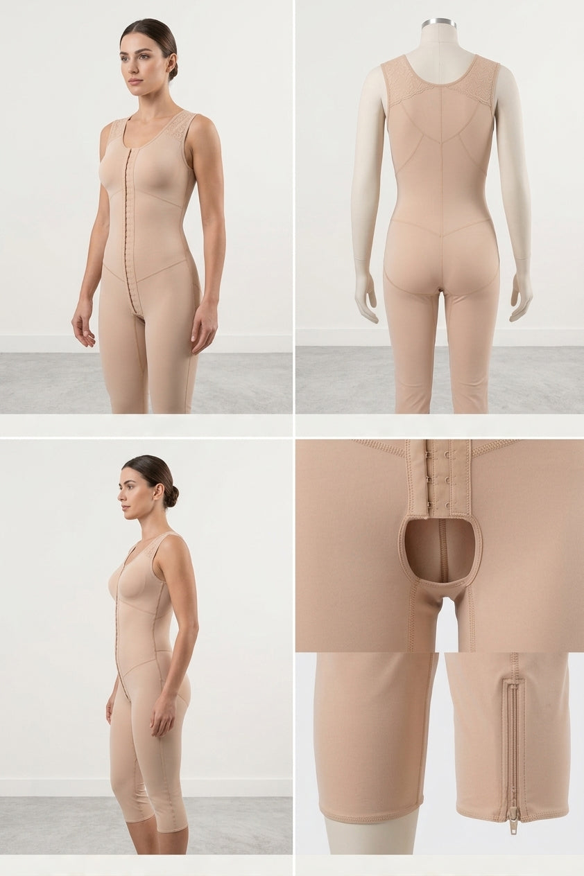 Sleeveless Full Body & Leg Compression Garment