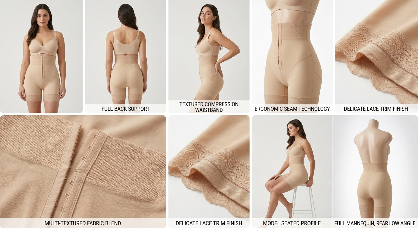 Post-Surgical Abdominal & Hip Compression Garment / High-Compression Thigh & Buttock Shaper