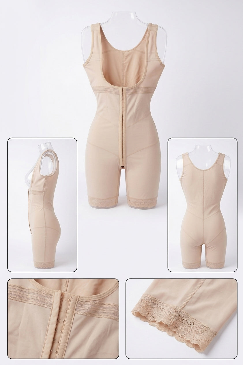Sleeveless Mid Thigh Post Op Compression Faja